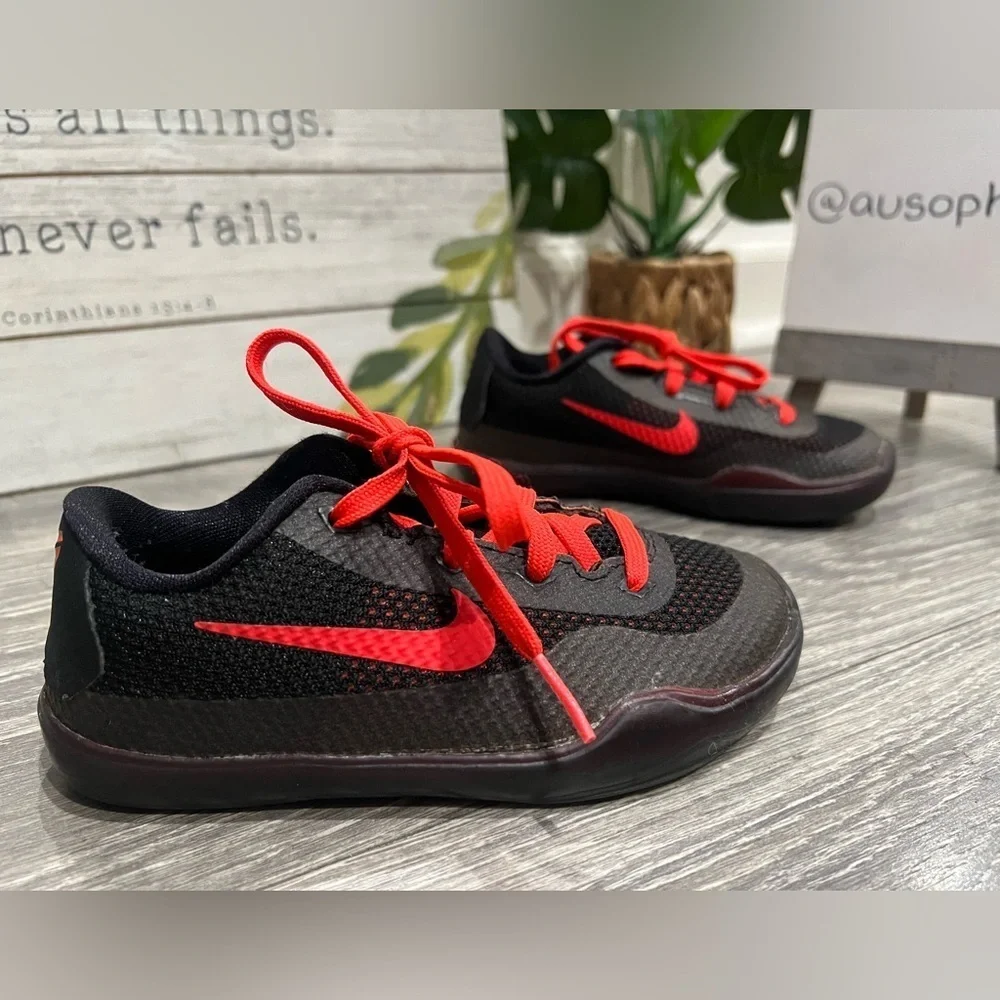 Nike Kobe 10 X Baby Size 9C Black Anthracite Crimson 726069-060 Toddler TD